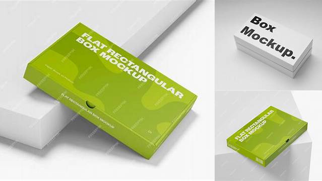 1706+ Flat Rectangle Box Mockup Free Easy Editable