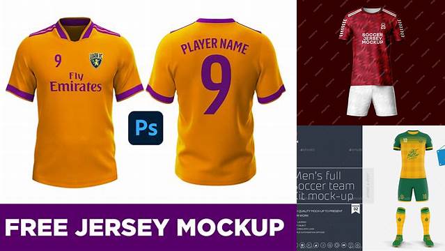 1707+ Football Kit Mockup Psd Premium Design Freebie