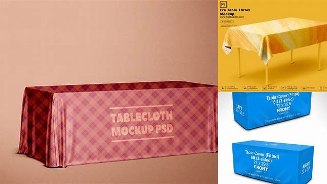 1709+ Table Cover Mockup Best Free Mockup PSD