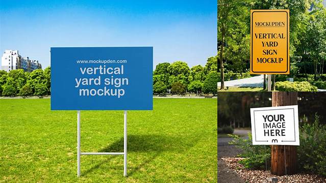 1716+ Yard Sign Mockups PSD File Download