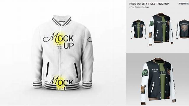 1719+ Varsity Jacket Mock Up Free PSD