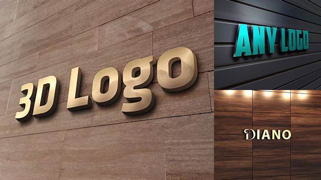 1722+ 3d Wall Logo Mockup 2 Photoshop Freebie