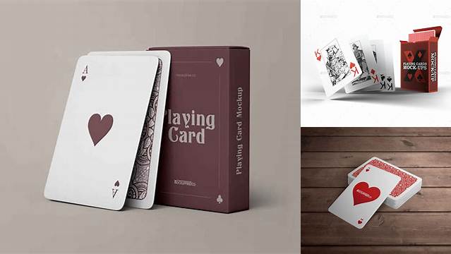 1727+ Playing Card Mockup Best for Showcase