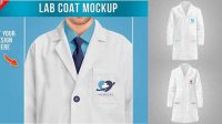 1728+ Lab Coat Mockup PSD Download