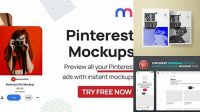 1739+ Pinterest Mockup Psd Free Editable PSD File