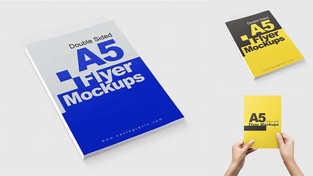 1743+ Double Sided Flyer Mockup Free Download Premium Design Freebie