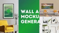 1745+ Wall Art Mockup Generator Free Smart PNG Image