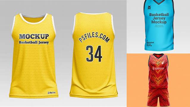 1752+ Basketball Jersey Psd Mockup Editable Graphic Free PSD