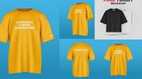 1752+ Oversized T-shirt Mockup Psd Free Photoshop Freebie