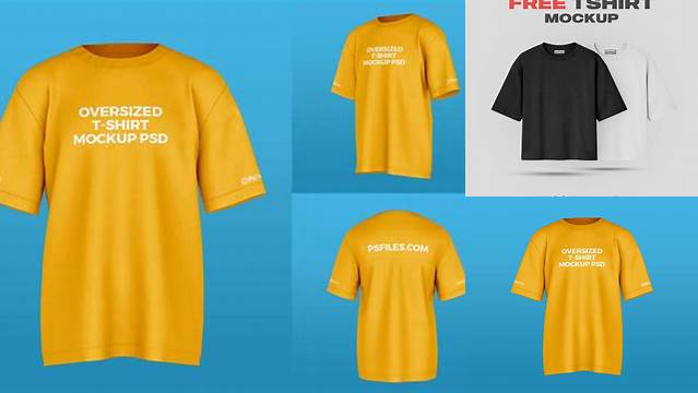 1752+ Oversized T-shirt Mockup Psd Free Photoshop Freebie