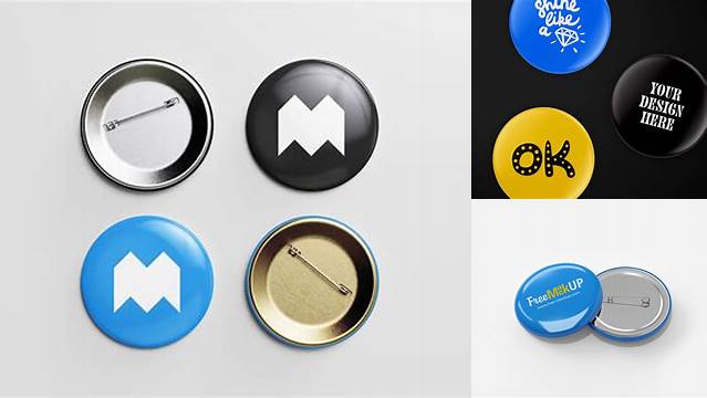 1754+ Button Mockup Free Psd Customizable Design Files