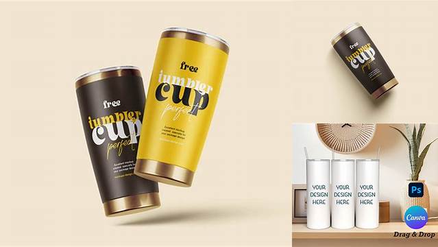 1756+ Tumbler Mockup Psd Free Download Creative Layered Design File