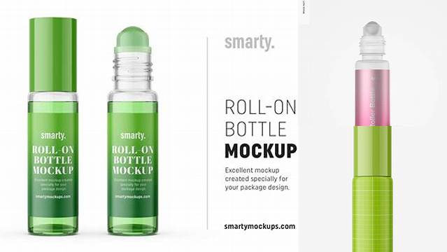 1761+ Roller Bottle Mockup Free Easy Editable