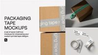 1762+ Packaging Tape Mockup Layered Photoshop Template