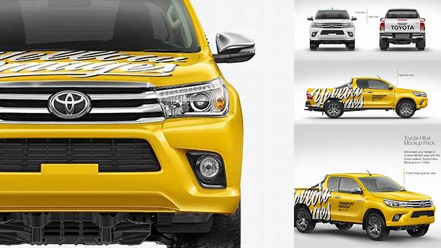 1763+ Toyota Hilux Mockup Free Stylish Free PSD