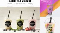 1769+ Boba Tea Mockup Best Free Mockup PSD