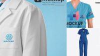 1769+ Medical Uniform Mockup Best for Showcase