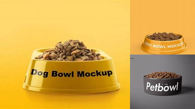 1792+ Dog Bowl Mockup Smart PNG Image