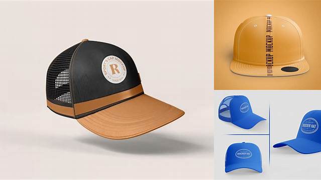 1795+ Trucker Cap Mockup Psd Customizable Design Files