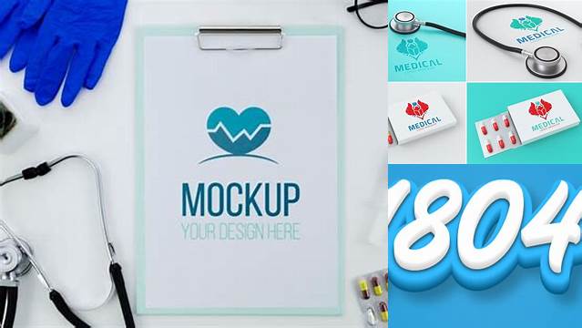 1804+ Medical Logo Mockup Editable Photoshop File