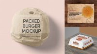 1805+ Burger Wrap Mockup Free High-Quality PSD Files