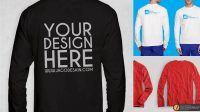 1806+ Download Mockup Kaos Lengan Panjang Psd Gratis PSD Free Download