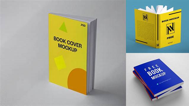 1814+ Mockup Book Psd Exclusive Free PSD Mockups