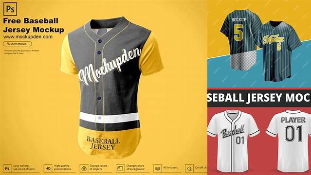 1823+ Baseball Jersey Mockup Free For Free Download