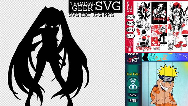 1825+ Anime Cricut Designs Free Smart Layer PSD