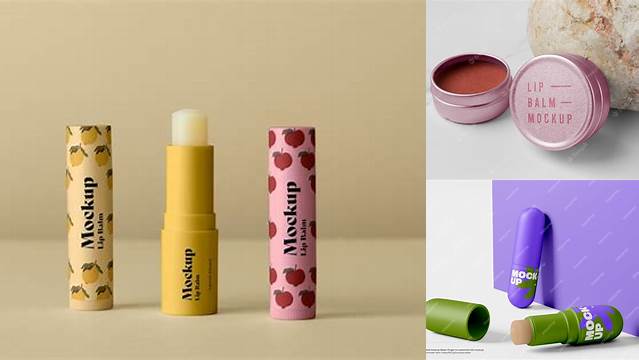 1830+ Lip Balm Mockup PSD Download