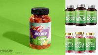 1831+ Gummy Bottle Mockup Custom Graphic Mockup File