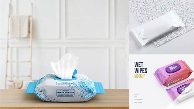 1835+ Wipes Mockup Free Custom PSD Mockup Template