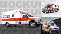 1839+ Ambulance Mockup Psd Free Hight Resolution