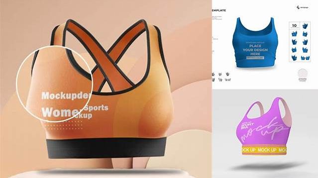 1842+ Sports Bra Mockup PSD Download