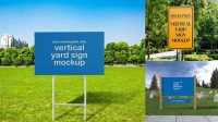 1843+ Yard Sign Mockup Professional PSD Resource