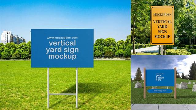 1843+ Yard Sign Mockup Professional PSD Resource