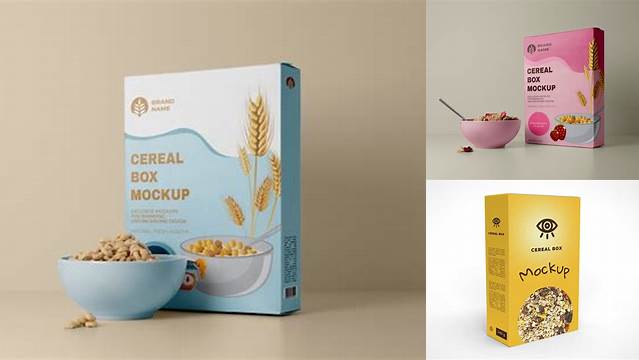 1847+ Cereal Box Mockup Psd Unique High-Resolution PSD