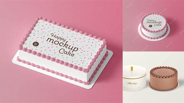 1848+ Cake Mockup Easy Editable