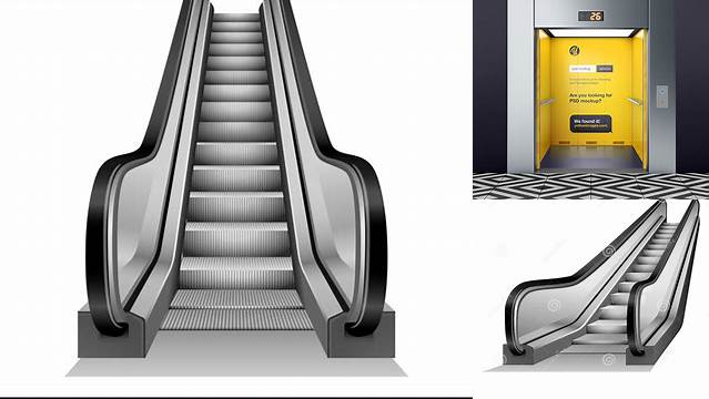 1854+ Escalator Mockup Free Download Free