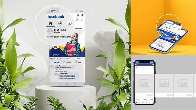 1855+ Facebook Carousel Ad Mockup Psd Include TIFF