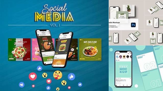 1860+ Free Social Media Mockups Modern Design PSD