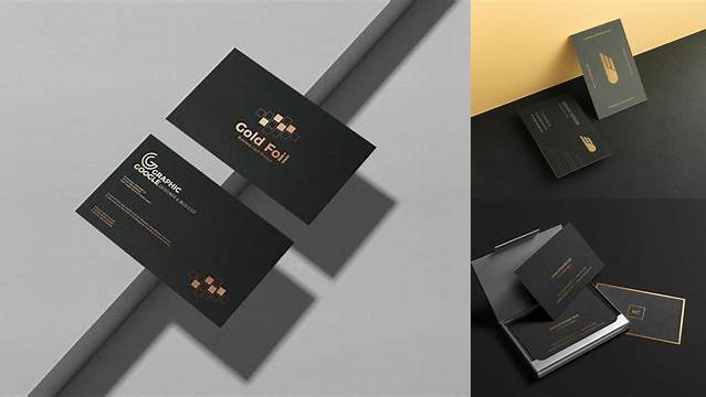 1863+ Gold Foil Business Card Mockup Download Free