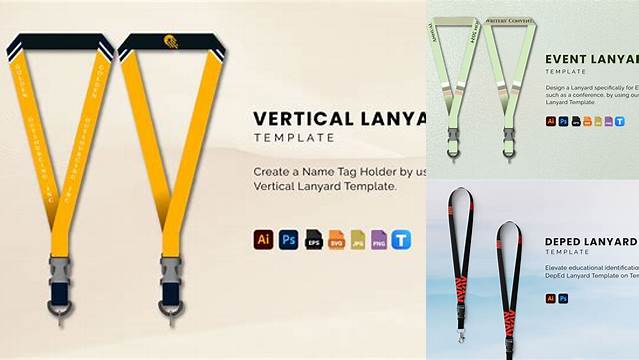 1863+ Template Lanyard Psd Customizable PSD Templates