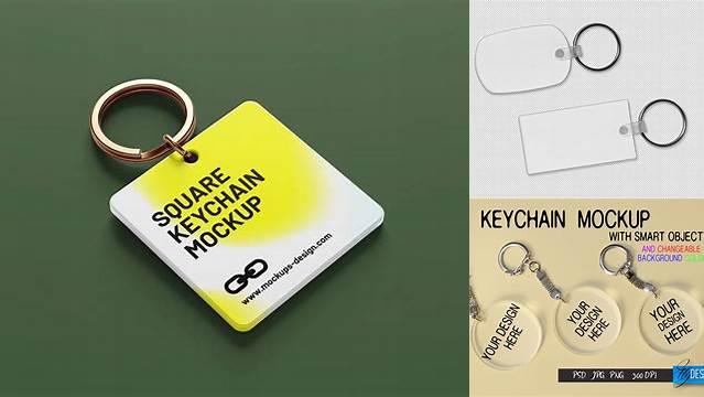 1870+ Acrylic Keychain Mockup Free Creative Digital PSD Download