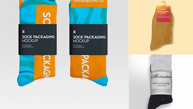 1872+ Sock Packaging Mockup Include TIFF