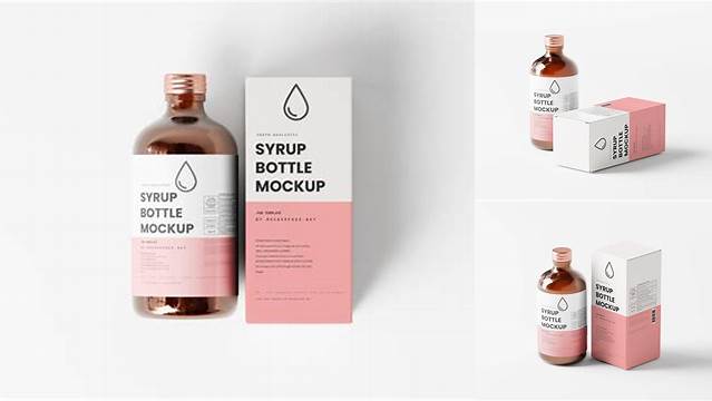 1884+ Syrup Box Mockup Free Download Digital Download