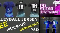 1888+ Mockup Jersey Voli Psd PSD for Free