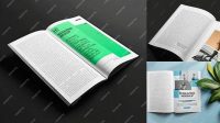 1889+ Zine Mockup Free Psd Include TIFF