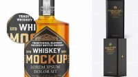 1897+ Whiskey Box Mockup Editable PSD File