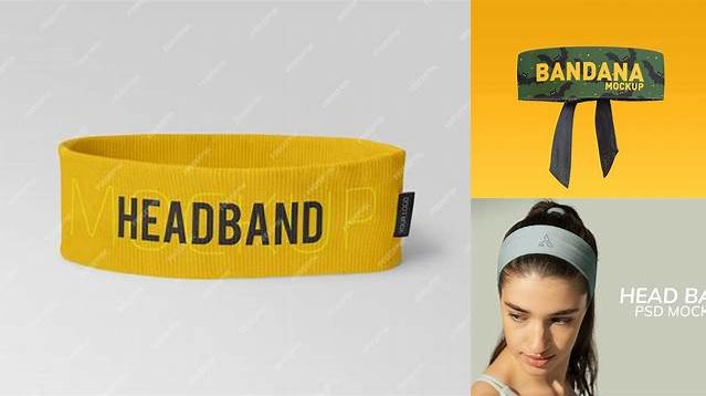 1903+ Headband Mockup Free Editable PSD File